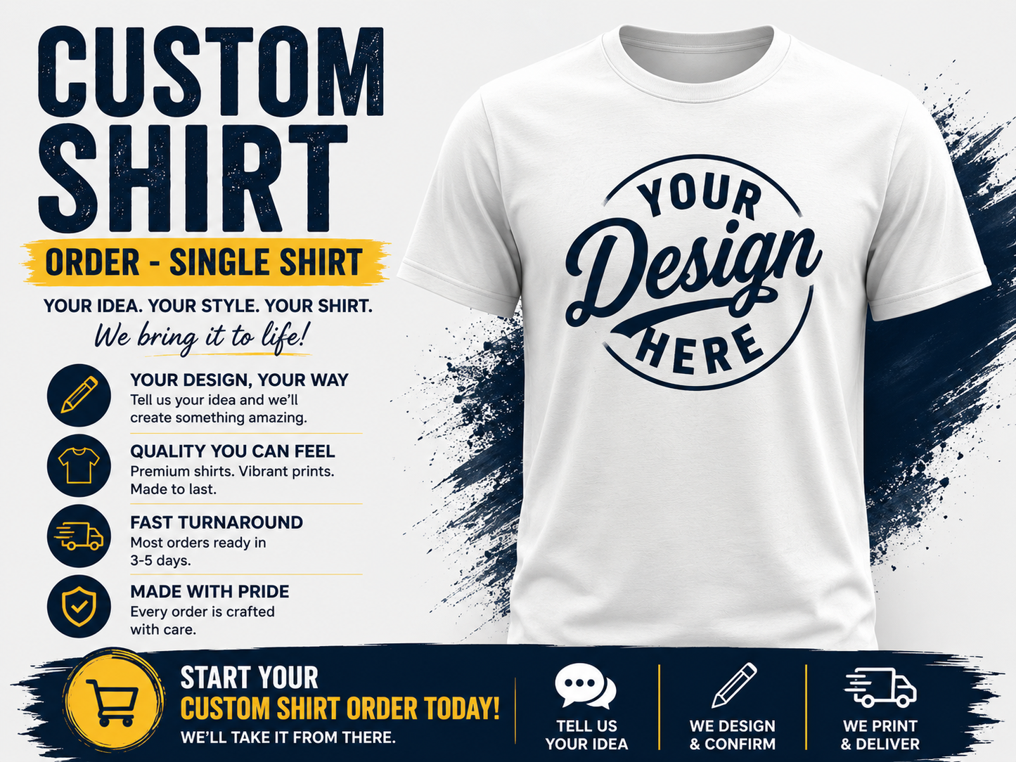 Custom Shirt Order - Single Shirt