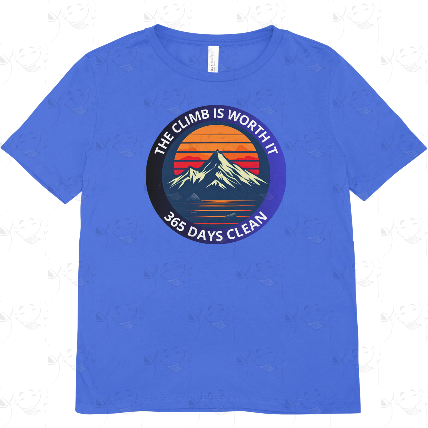 The Climb Is Worth It – Sobriety Milestone T-Shirt (Custom Dates)