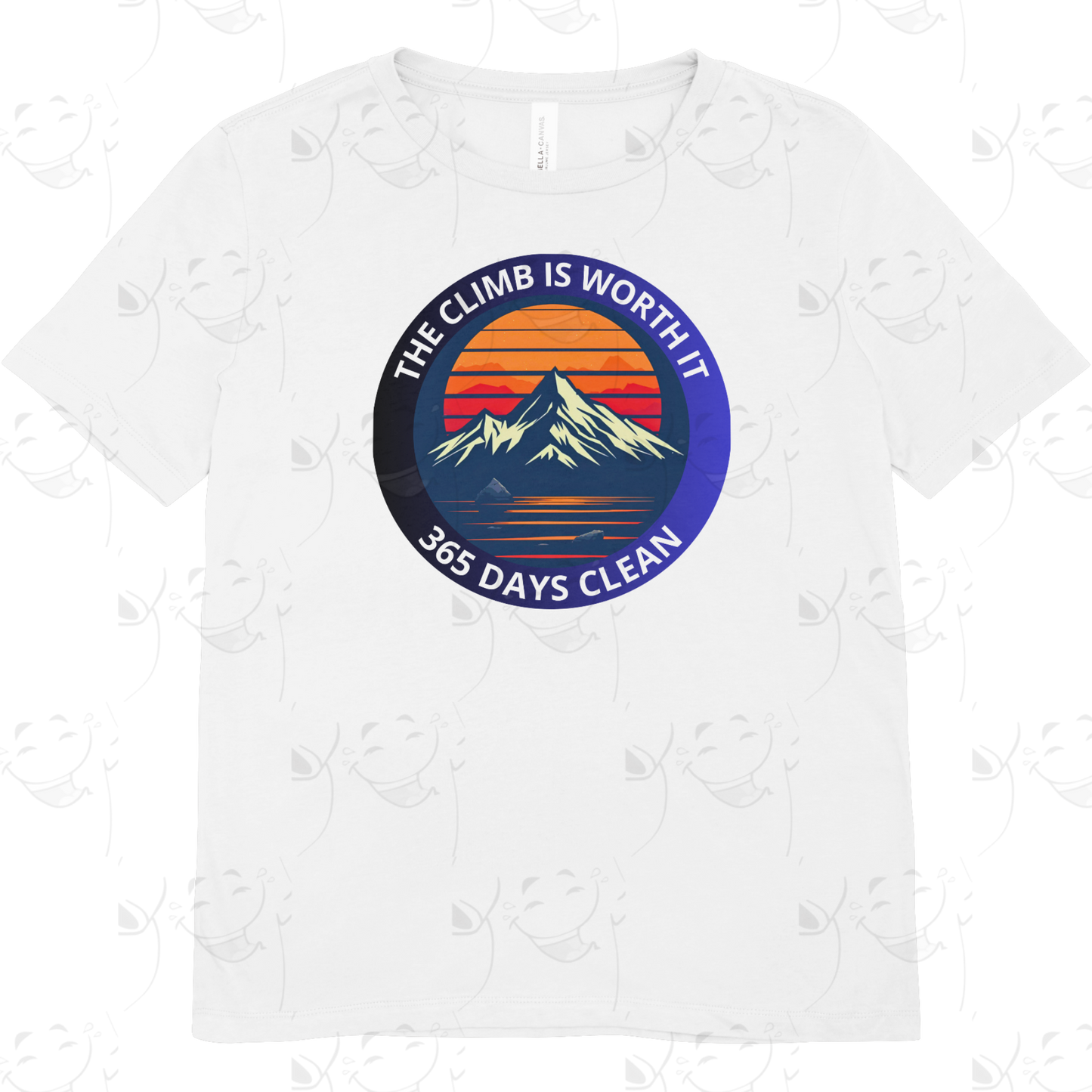 The Climb Is Worth It – Sobriety Milestone T-Shirt (Custom Dates)