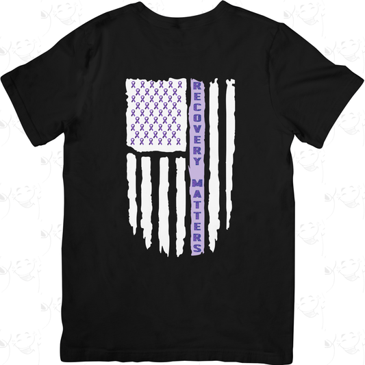 Recovery Matters Flag – Awareness T-Shirt