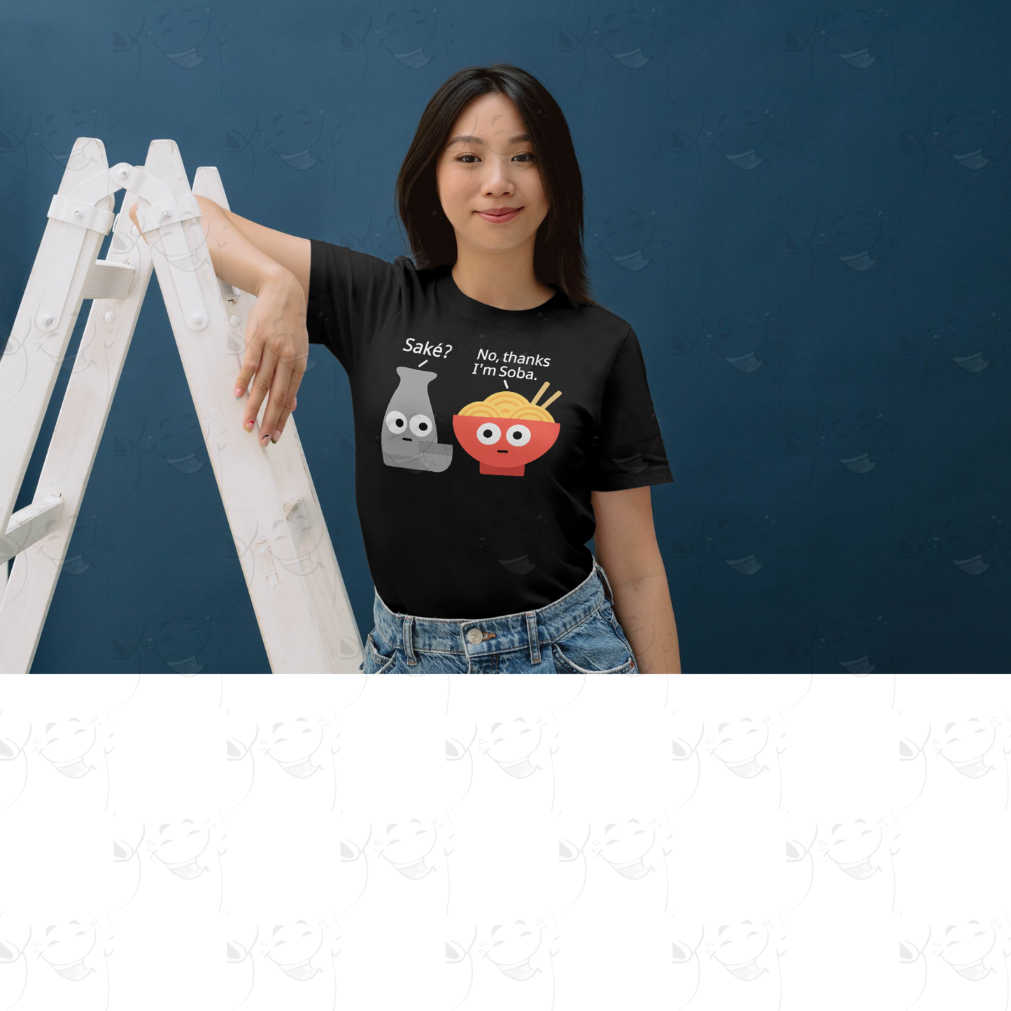 Saké and Soba – Funny Japanese Food Pun T-Shirt